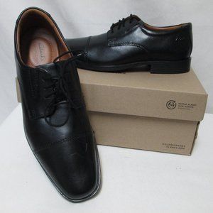 Clarks Tilden Walk Black Leather Lace Up Dress Shoes Men's NEW NIB Size Sz 10.5